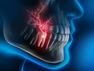 Digital model representing a toothache